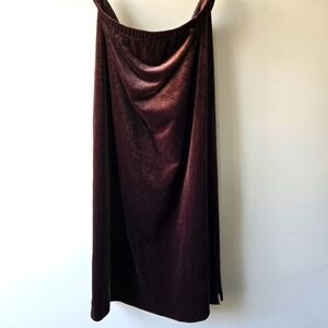JM Collection Maxi Skirt Medium Women's Velvet Velour Vintage 90s Whimsigoth